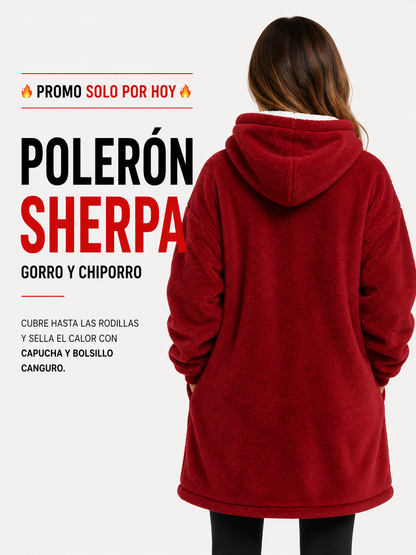 Polerón Sherpa con Capucha Chiporro Manta